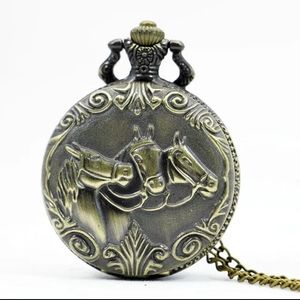 NWOT Men's Horse Quartz Pocket Wat…